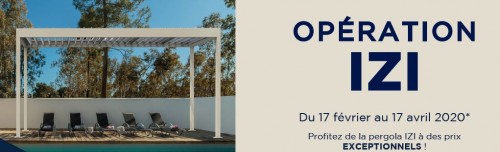 Opération promo sur Pergola IZI